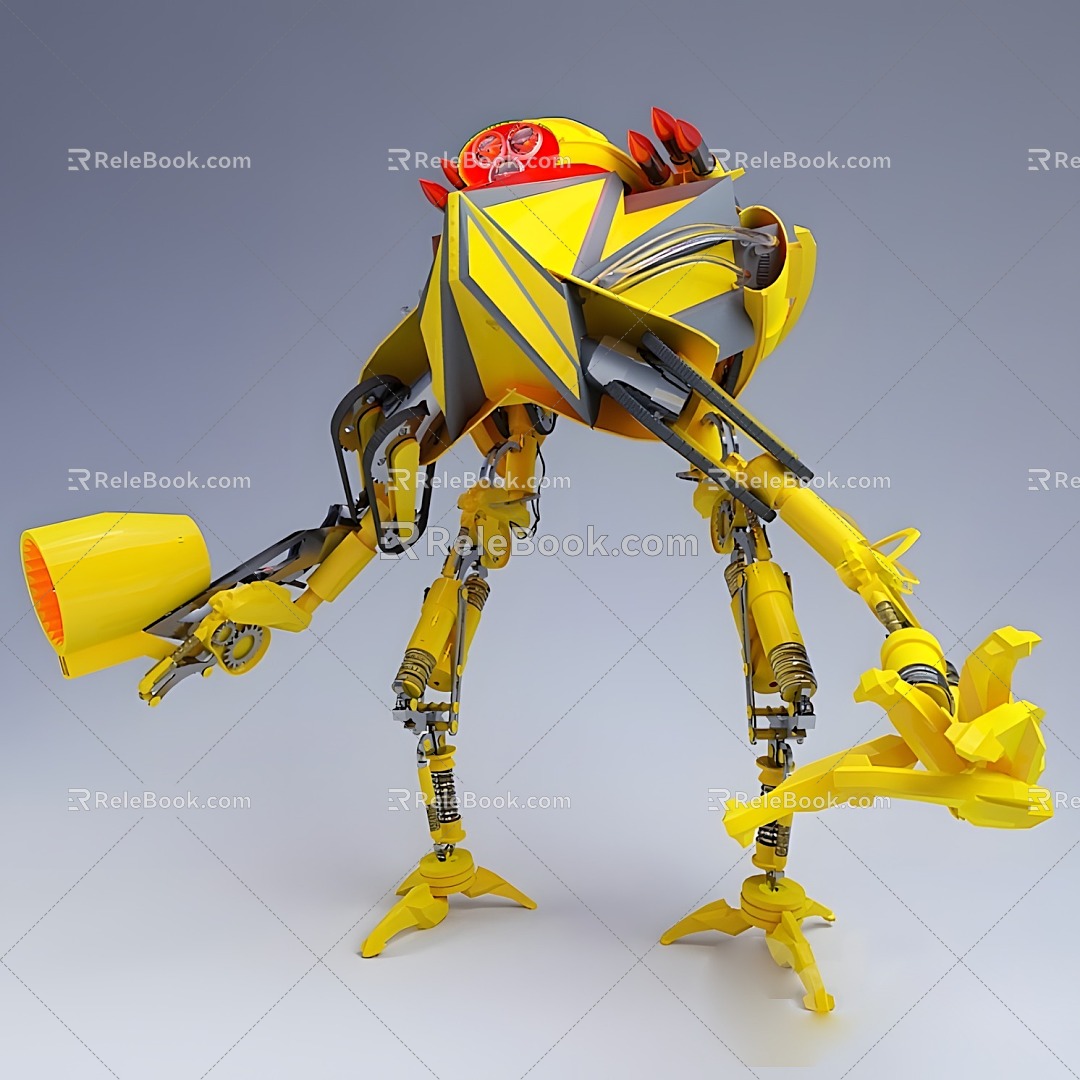 Robot electric toy game character 3d model