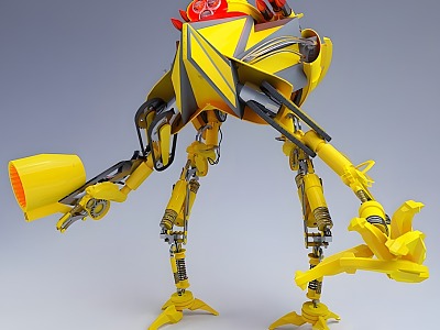 Robot electric toy game character 3d model