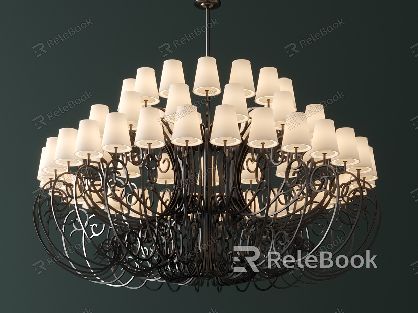 European-style chandelier model