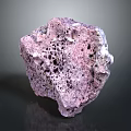 Natural Purple Wood Stone With Porous Surface And Unique Hole Patterns