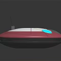 Pink And White Circular Device With Antenna Blue And Yellow Elements On Top