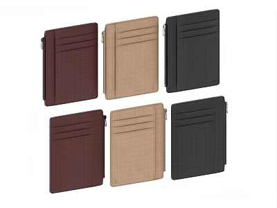 Wallet, Leather Bag, Wallet, Card Bag 3d model