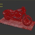 Modern motorcycle two-wheeled motorcycle off-road motorcycle road racing motorcycle 3d model