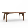 Simple Wooden Dining Table With Clean Lines And Natural Finish Design