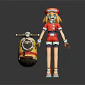 Modern Game Character Cartoon Girl Cartoon Character Virtual Character Fantasy Character Magic Character Virtual Character 3d model