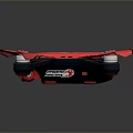 Stylish Pink Drone Design Featuring DHL Logo Cartoon Character And Propellers