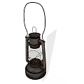 Industrial LOFT Kerosene Lamp 3d model