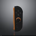 Black And Orange Game Controller With Y X B A Buttons And Joystick For Gaming