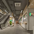 Supermarket Interior With Fresh Produce Displays Organized Shelves And Clear Signage