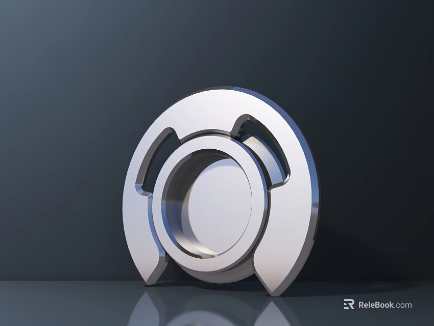 High Quality Circular Metal Hardware Components With Smooth Metallic Surface And Durable Design 3d model 