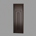 New Chinese Style Door Wooden Door 3d model