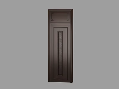 New Chinese Style Door Wooden Door 3d model