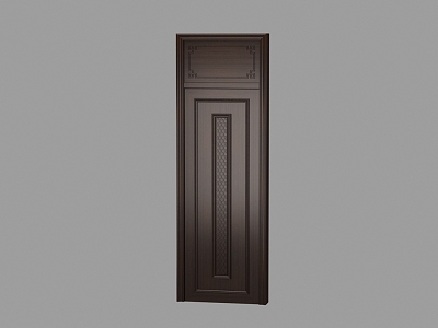 New Chinese Style Door Wooden Door 3d model