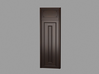 New Chinese Style Door Wooden Door 3d model