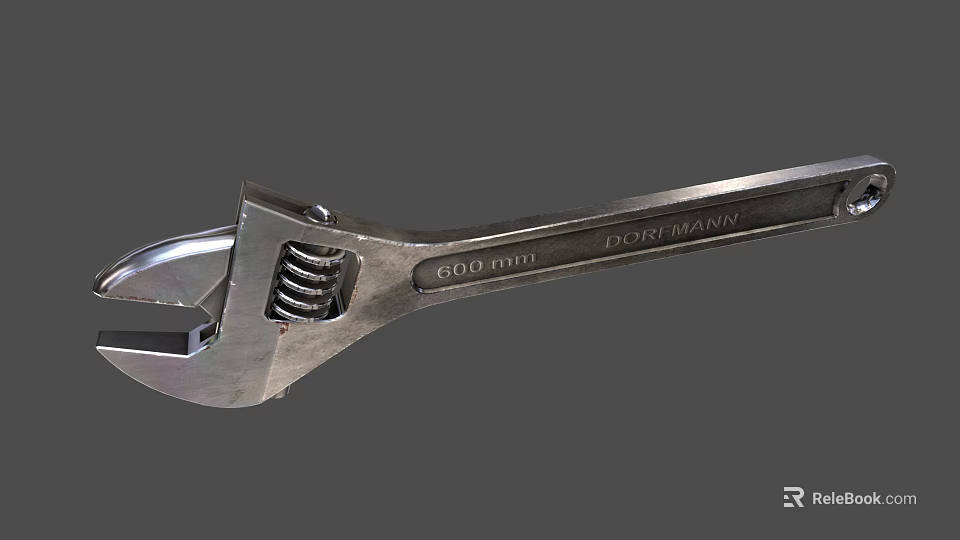 Professional Adjustable Hardware Wrench Tool Jackmann Ged 300 Durable Chrome Steel Design 3d model 