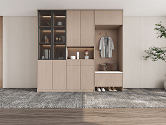 Modern shoe cabinet 3d model