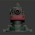 laser tower turret turntable sci-fi tower defense game tower defense sci-fi turret game turret game turret 3d model