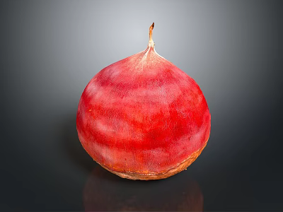 Fresh Organic Red Beetroot Vegetable Close Up With Shiny Surface On Dark Background 3d model