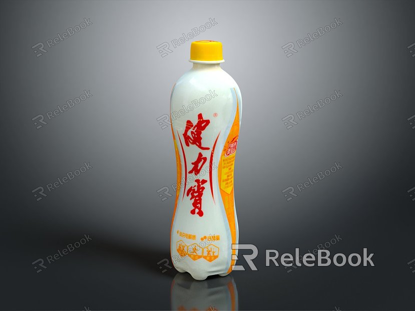 Modern Beverage Jianlibao Beverage Bottle Beverage Can Fruit Juice Fruit Juice Drink Orange Juice model