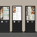 Modern ordering machine Smart machine Touch screen machine Billboard advertising frame Advertising machine ordering machine Dining card ordering card Self-service machine Self-service ordering machine 3d model