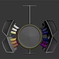 Modern Rocket Missile Weapon With Metal Casing Flaming Thruster And 3D Design