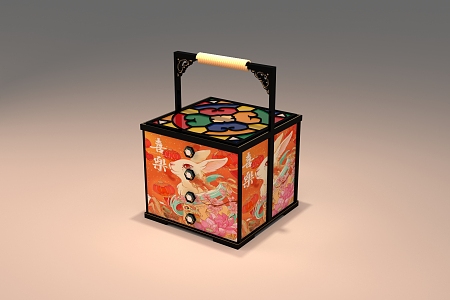 New Chinese Gift Box 3d model