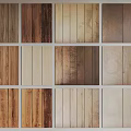 Various Stone Wood Texture Samples With Different Natural Color And Grain Patterns 3d model