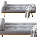 Modern sofa stool 3d model