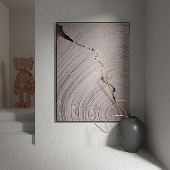 Abstract Hanging Paintings 3d model