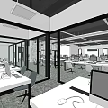 Modern Public Office Space With Open Layout Workstations Desks Computers And Ergonomic Chairs