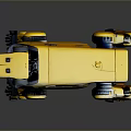 Yellow Robotic Dog Quadruped Robot With Mechanical Legs And Modern Design
