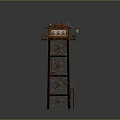 Tower defense sentry tower air defense watchtower observatory tower loft 3d model
