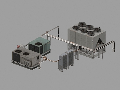 Modern Piping 3d model