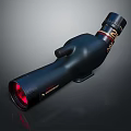 Commercial Equipment Professional Spotting Scope With Black Design Red Lens For Long Distance Observation
