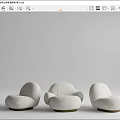 Modern Gubi Combo Sofa 3d model