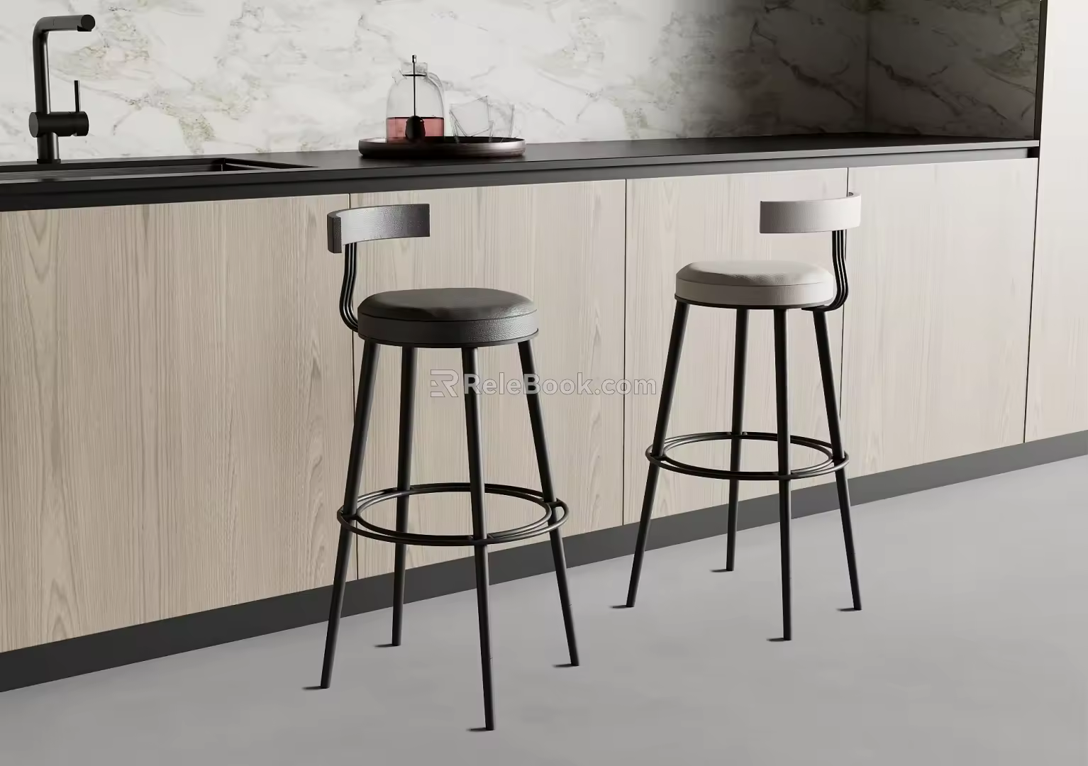Bar Chair Bar Stool High Stool 3d model