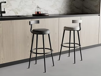 Bar Chair Bar Stool High Stool 3d model