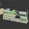 SAAB Compressed Air System With Compressor Unit Piping And Control Panel