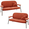 Leisure sofa multi-person sofa 3d model