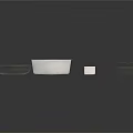 Practical Household Items Including Enamel Bowl Black Plate Square Container And Tray With Handle