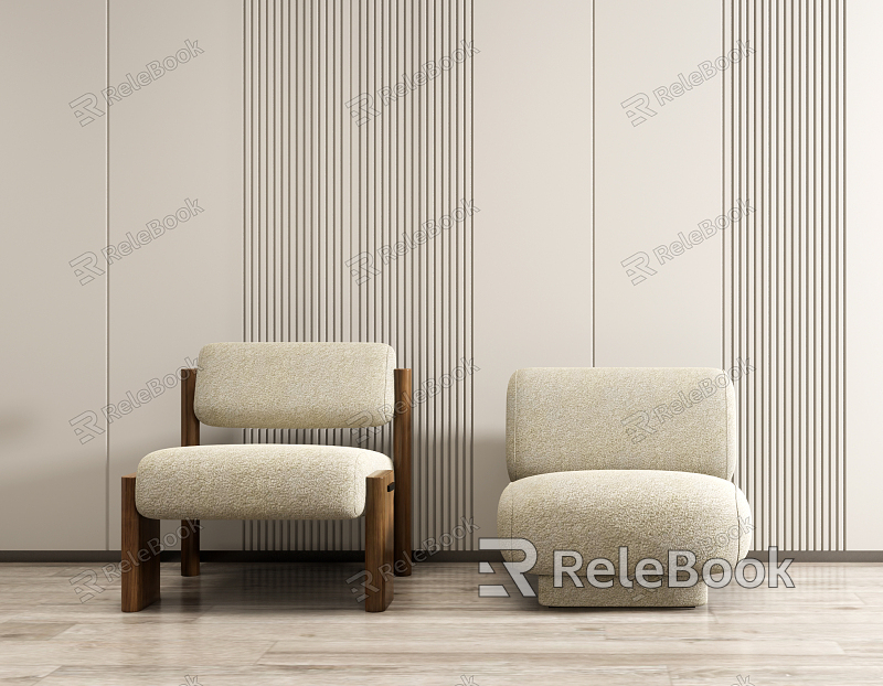 Modern single sofa leisure chair combination model