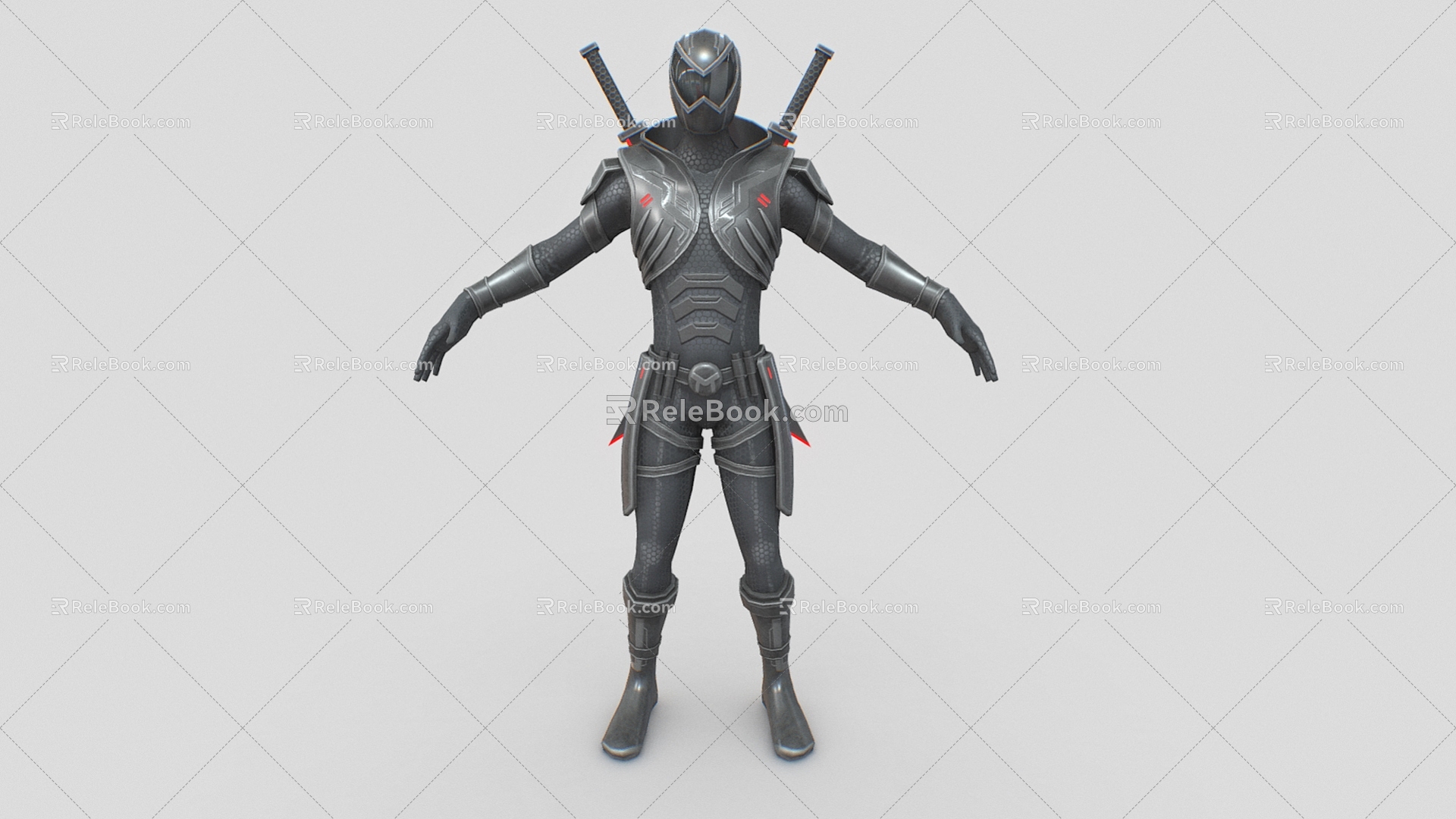 Science Fiction Ninja Science Fiction Warrior Future Warrior Science Fiction Man Ninja Low Face Number Low Model Simple Model Game Sub-era Movie and TV Level Super Realistic High Precision 3d model