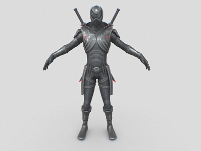 Science Fiction Ninja Science Fiction Warrior Future Warrior Science Fiction Man Ninja Low Face Number Low Model Simple Model Game Sub-era Movie and TV Level Super Realistic High Precision 3d model