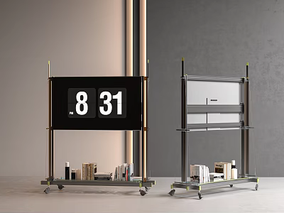 Modern Storage Rack Aluminum TV Bracket Optical Axis TV Bracket DIY TV Bracket 3d model