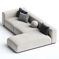 Modern Corner Sofa Braid Multiplayer Sofa Sofa 3d model