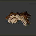 Natural Landscape Featuring Irregular Rock Formation With Reddish Brown Tones And Hollow Spaces