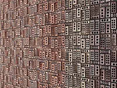 Diverse Architectural Components Featuring Perforated Patterns And Geometric Shapes For Wall 3d model