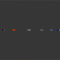 Colorful Fantasy Swords with Shiny Blades Vibrant Colors and Decorative Designs