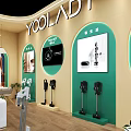 Stylish YOOLADY Brand Exhibition Booth Design For Smart Modern Household Cleaning Appliances