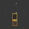 Yellow Teledex Turbo Door Chime With Red Button And Black Label
